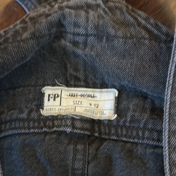 Free People Overall Jean Dress- Size 12 - Picture 10 of 11
